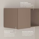 Ver imagem 7 de Módulo Ponte Casal para Guarda Roupa 100% Mdf 3 Portas Orion Cabecasa Madeiraoriginals