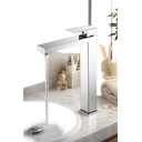 Ver imagem 1 de Torneira de Banheiro Monocomando Aço Inox Cromado Bica Alta