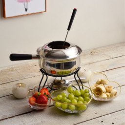 Aparelho Fondue 10 Peças Aço Inox Base Metal Preto Wolff - 6