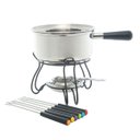 Ver imagem 3 de Aparelho Fondue 10 Peças Aço Inox Base Metal Preto Wolff