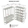 Guarda-roupa Closet Modulado Valencia 4 Gavetas 358cm Madesa 03 - 4