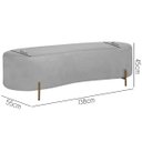 Ver imagem 5 de Puff Recamier Orgânico Maitê 1,38m para Quarto Loja Bouclê Cinza Sofa Store
