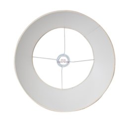 Cupula Abajur Luminaria Conica de Tecido Algodão Soquete Nacional Ref 78 Cor Bege - 3