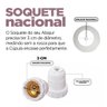 Cupula Abajur Luminária 25x30x40cm Cônica Grande de Tecido Algodão Soquete Nacional Cor Bege Ref 78 - 4