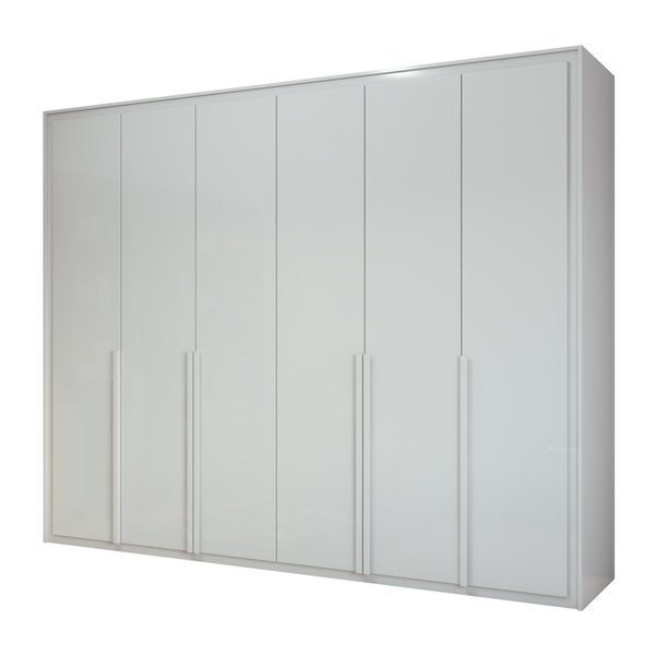 Guarda-Roupa Casal 6 Portas Imperatore- Lopas - Branco - 2