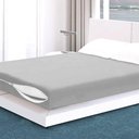 Ver imagem 1 de Capa para Colchão Casal com Zíper Doce Vida Cinza- Portallar