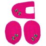 Jogo de Tapete para Banheiro de Croche 3 Peças Pink - 5