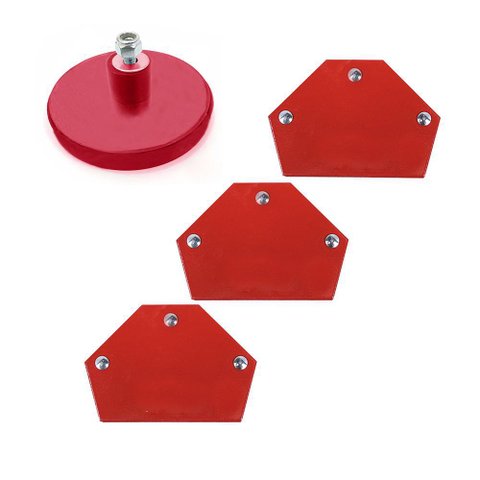 Jogo de Esquadro + Terminal de Aterramento Magnético Mtx