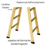 Escada de Madeira Pintor com Sapata - ESCADAS SEGURANÇA - 3