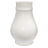 Cúpula Manga Tupan Vidro para Lampião e Decoração Retrô:branco Brilho/liso - 3