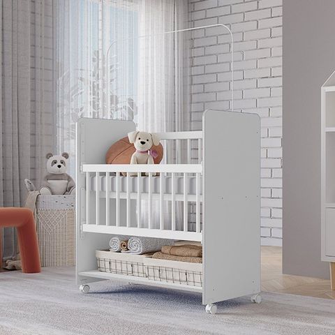 Mini Berço Grade Removível com Colchão New Baby