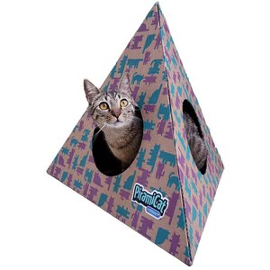 Toca Interativa p/Gatos Pet Games Piramicat Lilás e Verde - Fúcsia