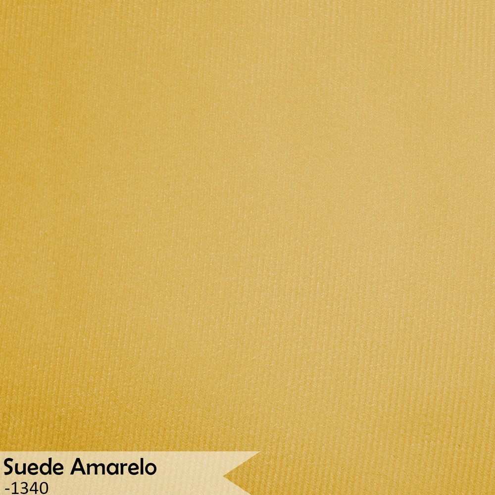 Kit 3 Poltronas Decorativa Sala de Estar Luana Base Gold Suede Amarelo - Montanaris Decor Md Montana - 7