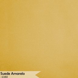 Kit 3 Poltronas Decorativa Sala de Estar Luana Base Gold Suede Amarelo - Montanaris Decor Md Montana - 7