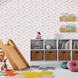 PAPEL DE PAREDE BOBINEX SONHOS - NUVEM ROSA - 3