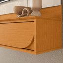 Ver imagem 3 de Rack Aura para TV até 65" 182cm MDP com Portas Deslizantes Marrom Madetec Móveis