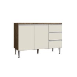 Cozinha Modulada Athena 6 Peças 2 Balcões 2 Armários Torre Quente e Paneleiro - 11