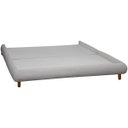 Ver imagem 1 de Base Cama Box Quarto de Casal 153cm Orgânica Napoli Bouclê Cinza Claro