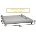 Ver imagem 4 de Base Cama Box Quarto de Casal 153cm Orgânica Napoli Bouclê Cinza Claro