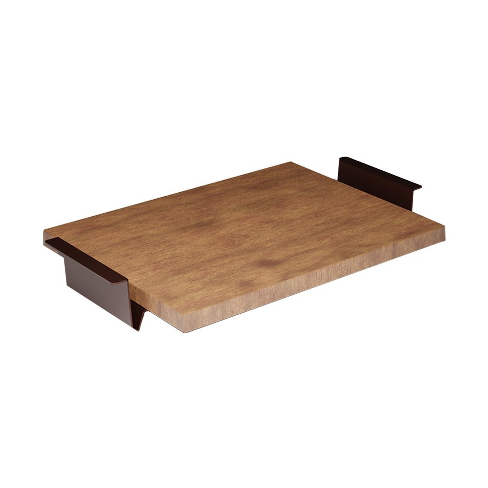 Bandeja em Madeira Decorativa para Café Linha Nexo 50x30cm - Corten - 2