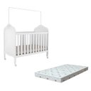 Ver mais imagens de Kit Berço Peroba Elô Branco com Colchao Orthoflex Infantil