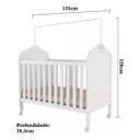 Ver imagem 2 de Kit Berço Peroba Elô Branco com Colchao Orthoflex Infantil