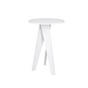 Ver imagem 1 de Mesinha Lateral de Canto Estilo Retrô - Branco