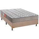 Ver imagem 1 de Cama Box Casal: Colchão Espuma D45 Paropas Pasquale + Base CRC Suede Clean(138x188)