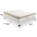 Ver imagem 3 de Cama Box Branco e Colchão King Best Molas Ensacadas Casal 138x188x33 Anjos