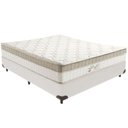 Ver imagem 1 de Cama Box Branco e Colchão King Best Molas Ensacadas Casal 138x188x33 Anjos