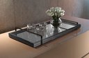 Ver imagem 2 de Bandeja Decorativa Espelhada Lf017 Preto/preto
