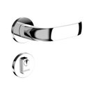 Ver imagem 2 de Fechadura Icaro Externa Roseta Redonda Cromada 40mm Ros22 (40x53 Oval Py53) Soprano