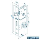 Ver imagem 4 de Fechadura Icaro Externa Roseta Redonda Cromada 40mm Ros22 (40x53 Oval Py53) Soprano