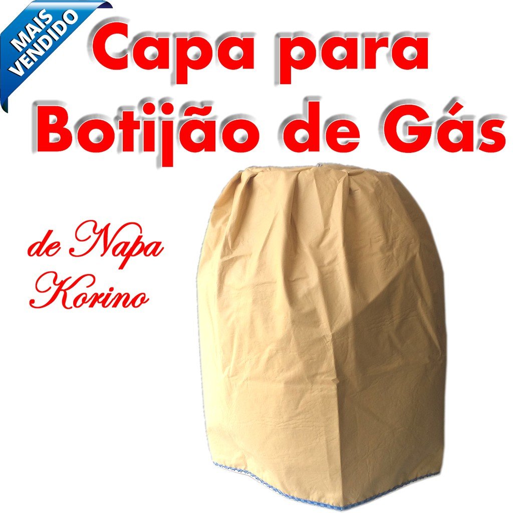 Capa Para Botijão de NAPA - Korino - Super Luxo - Para botijão de 13Kg - Panami - BEGE CLARO - 1
