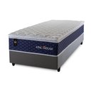 Ver imagem 3 de Conjunto Cama Box Solteiro c/ Molas Ensacadas Lagras Cinza 88x188x66