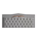 Ver imagem 1 de Cabeceira de Cama Box Painel Barcelona King 195 Cm Retro Capitonê Botão Encapados Suede Prata do Lar
