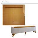 Ver imagem 3 de Conjunto Painel Lyon + Rack Atenas Painel com LED Off White/Naturalle Mavaular