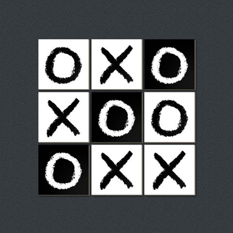 Jogo da Velha - Quadros ou Placas Modulares com 9 Peças