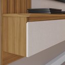 Ver imagem 5 de Painel para Tv até 65 Polegadas 1 Porta 1 Prateleira 160cm em Mdf Nt1365 Off White/freijó - Notá