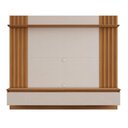 Ver imagem 3 de Painel para TV até 65 Polegadas 160cm com Porta e Prateleira Off White/Freijó - Notável Móveis