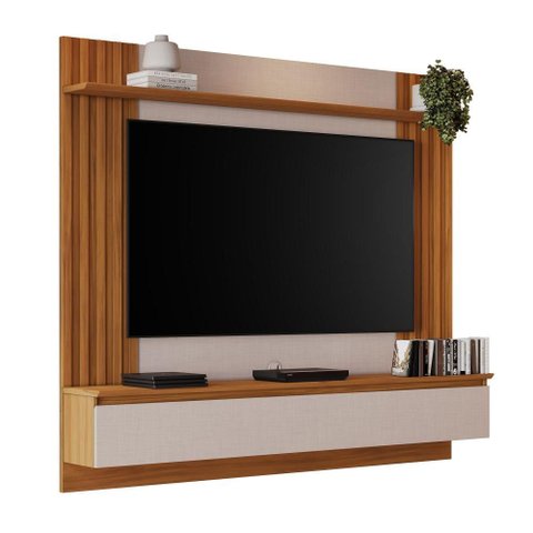 Painel para Tv até 65 Polegadas 1 Porta 1 Prateleira 160cm em Mdf Nt1365 Off White/freijó - Notá