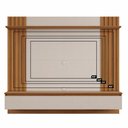 Ver mais imagens de Painel para Tv até 65 Polegadas 1 Porta 1 Prateleira 160cm em Mdf Nt1365 Off White/freijó - Notá