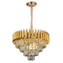 Ver imagem 1 de Pendente Lustre Circle 55x34cm E14x9 Bivolt Sindora Gold