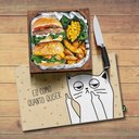 Ver imagem 2 de Jogo Americano Gatinho Ranzinza Eu como Quanto Quiser - 2 Peças