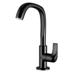 Torneira Lavatório Mesa Bica Alta Preto F61 7110051 Lorenzetti