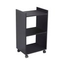 Ver imagem 1 de Estante para Lavanderia Cassis 2 Prateleiras MDP 40cm Preto Mercado Das Prateleiras