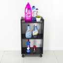 Ver imagem 5 de Estante para Lavanderia Cassis 2 Prateleiras MDP 40cm Preto Mercado Das Prateleiras