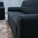 Ver imagem 5 de Kit Capa para Sofá 02 e 03 Lugares Favorita Malha Coladinha:Preto