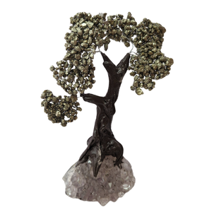 Árvore de Pedra Piritita Presentes e Decorações