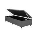 Ver imagem 3 de Base Box Bau Solteiro Sintetico Premium Santo Box 47x88x188:cinza